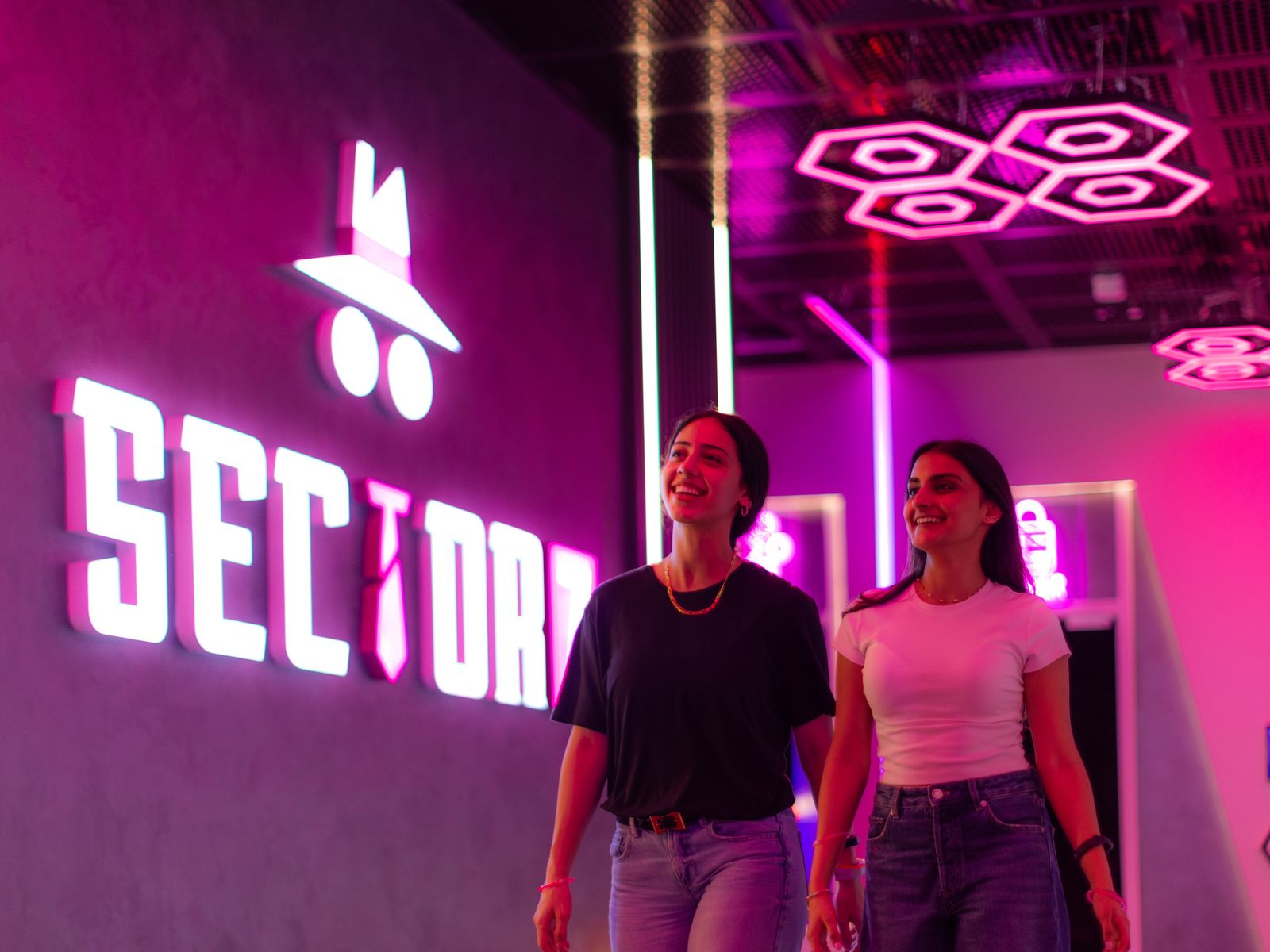 Image of two girls smiling in Sector 7